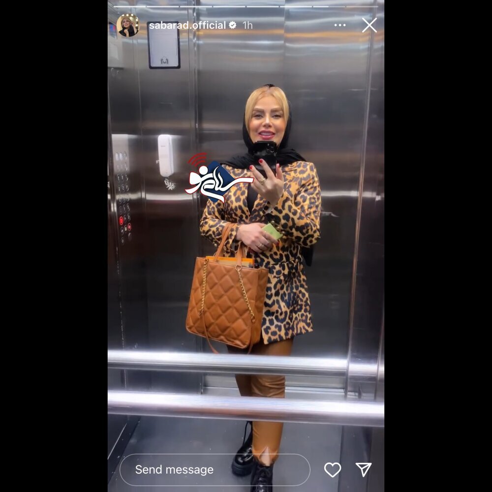 صبا راد هم پلنگ شد/عکس