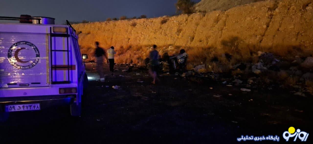 واژگونی پژو ۴۰۵ در جاده عسلویه به کنگان ۹ فوتی به جا گذاشت واژگونی پژو ۴۰۵ در جاده عسلویه به کنگان ۹ فوتی به جا گذاشت