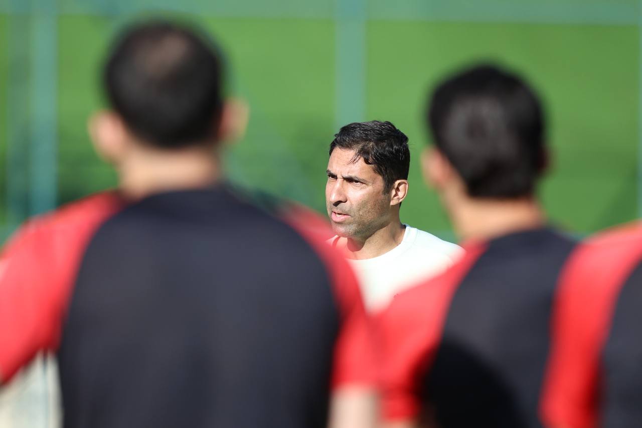 عکس از وحید هاشمیان در تمرینات ترکیه پرسپولیس