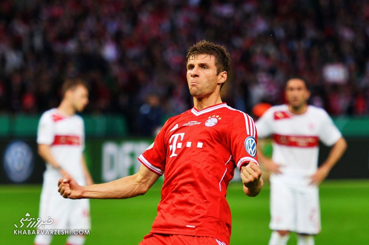 توماس مولر در فینال جام حذفی 2013